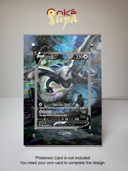 Lugia V 186/195 - Pokemon Silver Tempest - Magnetic Card Case + Artwork + Stand - Image 1