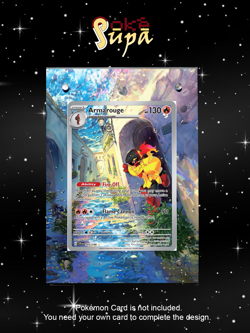 Armarouge 203/198 - Pokemon S&V Base Set - Magnetic Card Case+Artwork+Stand - Image 1