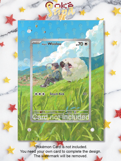 Wooloo 170/159 - Pokemon Journey Together - Magnetic Card Case+Artwork+Stand - Image 1