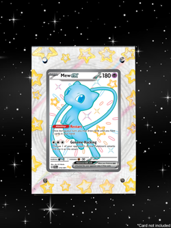 Mew Ex 216/091 - Pokemon Paldean Fates - Magnetic Card Case+Artwork+Stand - Image 2