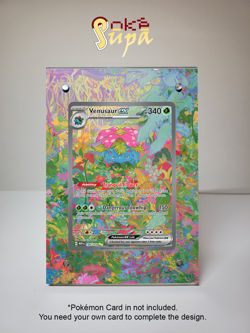 Venusaur 198/165 - Pokemon 151 - Magnetic Card Case + Artwork + Stand - Image 1