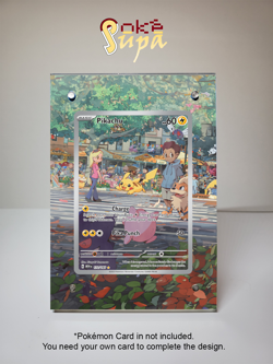 Pikachu 173/165 - Pokemon 151 - Magnetic Card Case + Artwork + Stand - Image 1