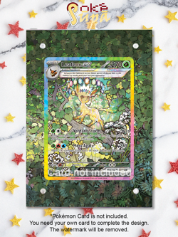 Leafeon Ex 144/131-Pokemon Prismatic Evolution-Magnetic Card Case+Artwork+Stand - Image 1