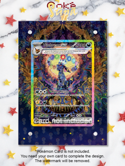 Umbreon Ex 161/131-Pokemon Prismatic Evolution-Magnetic Card Case+Artwork+Stand - Image 1