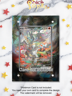Reshiram 166/086 - Pokemon White Flare -Magnetic Card Case+Artwork+Stand - Image 1