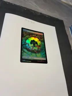 Magic the Gathering MTG Forest Full Art x1 Land Dragon's Eye FOIL Card NM/M - Image 2