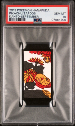 Pikachu Zapdos Pokemon Hanafuda 2013 - Graded Pokemon Card - PSA 10 - Image 1