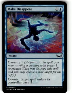 Make Disappear Streets of New Capenna Regular FOIL NM MTG - Image 1