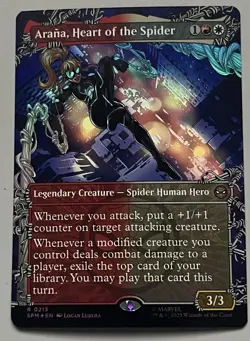 MTG Marvel’s Spider-Man Arana Legendary Creature RARE FOIL #0213 - Image 1