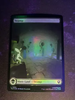MTG * Swamp 0294 (Foil, Borderless) Avatar: The Last Airbender * 1X * NM - Image 1