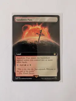 MtG Sundown Pass Extended Art Doctor Who R 0520 Magic - Image 1