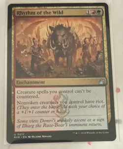 MTG Rhythm of the Wild - Enchantment - U 217 - Ravnica Remastered - Image 1