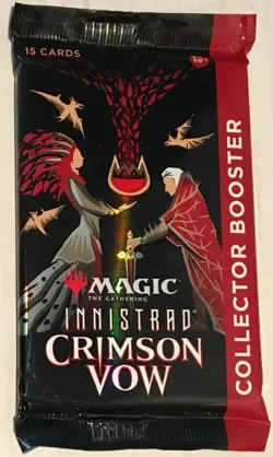 2021 Factory Sealed Magic MTG Innistrad Crimson Vow Collector Booster Pack - Image 1