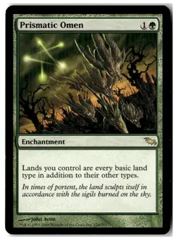 MTG Prismatic Omen - Shadowmoor Moderately Played English - Image 1
