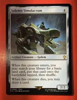 MTG, MAGIC: SOLEMN SIMULACRUM, FIC, RARE, 0360 - NM - REGULAR FINISH - Image 1