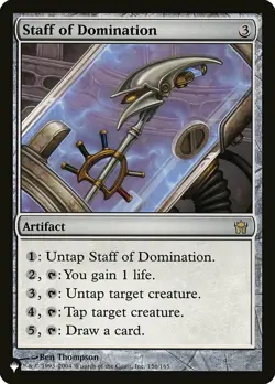 1x Staff of Domination - The List - The List - Near Mint, English - MTG! - Image 1