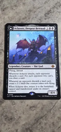 Aclazotz, Deepest Betrayal The Lost Caverns of Ixalan Regular Bat God Mythic MTG - Image 1