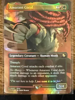 MTG Amarant Coral [Borderless] Final Fantasy FIC 0457 Rare Group Slug NM - Image 1