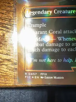 MTG Amarant Coral [Borderless] Final Fantasy FIC 0457 Rare Group Slug NM - Image 2