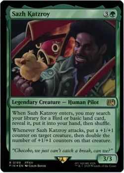 Sazh Katzroy - 0199 - Foil - Final Fantasy MTG - NM/M - Image 1