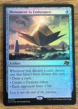 MTG Aetherdrift, Monument to Endurance Foil - Image 1