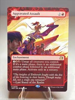 Aggravated Assault Wilds of Eldraine: Enchanting Tales Regular - Image 1