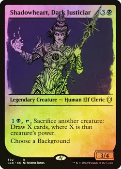 MTG FOIL Shadowheart, Dark Justiciar Showcase - CLB - NM - Image 1