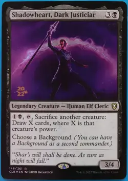 Shadowheart Dark Justiciar (Prerelease) FOIL Battle for Baldur's Gate PLD 486286 - Image 1