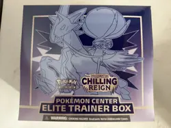 Pokemon TCG Chilling Reign SWSH06 Pokemon Center Elite Trainer Box Ice Rider ETB - Image 1