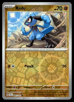 RIOLU 81/142 COMMON STELLAR CROWN POKEMON - Image 1