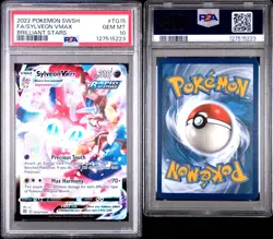 Pokemon TCG Sylveon VMAX TG15/TG30 PSA 10 Sword & Shield Brilliant Stars - Image 3