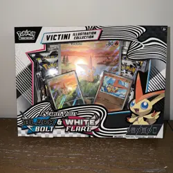 Pokemon Black Bolt White Flare Victini Illustration Collection NEW - Image 1