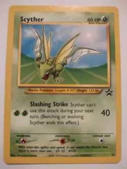 Scyther Pokemon Trading Card Game WotC Black Star Promo Near Mint TCG NM - Image 1