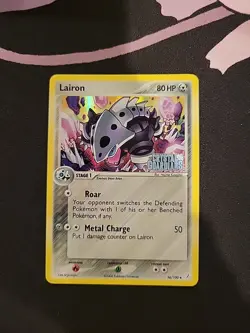 Pokemon Lairon 36/100 EX Crystal Guardians Reverse Holo Stamped LP Condition - Image 1