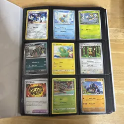 Pokemon Cards Bulk Lot Over 100!!! No Energy!! Binder Included - Image 1