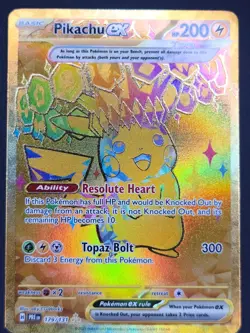 Pikachu EX 179/131 - Gold Hyper Rare - Pokemon Prismatic Evolutions - NM/Mint - Image 1