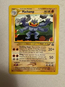 2002 Pokemon - Machamp Non-Holo - WOTC Black Star Promo #43 - Pokemon League - Image 1