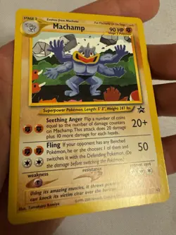 2002 Pokemon - Machamp Non-Holo - WOTC Black Star Promo #43 - Pokemon League - Image 4