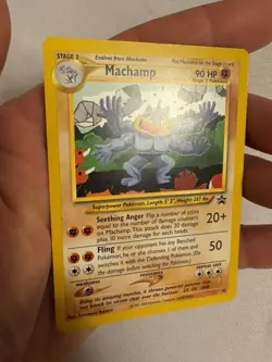 2002 Pokemon - Machamp Non-Holo - WOTC Black Star Promo #43 - Pokemon League - Image 5
