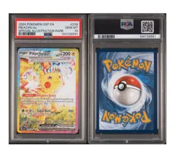 2024 POKEMON SSP EN-SURGING SPARKS SPECIAL ILLUSTRATION RARE PIKACHU EX PSA 10 - Image 2