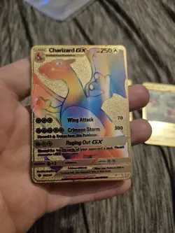 Pokemon Metal Charizard GX And V-Max Cards Tag Team And Evolution - Image 2