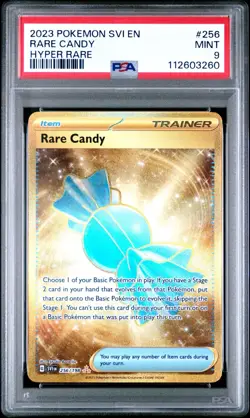 2023 Pokemon Scarlet & Violet Base Rare Candy Hyper Rare #256 PSA 9 LOW POP - Image 1