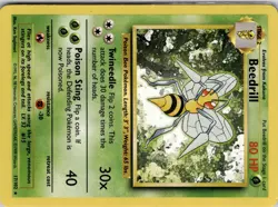 Pokemon TCG Beedrill 17/102 Base Set Unlimited Rare Trading Card TCG - Image 5