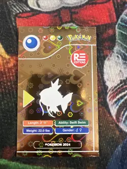 Pokemon Magikarp Gold Heart Holo Pokedex Black Edition 2024 Peru Us Seller - Image 2