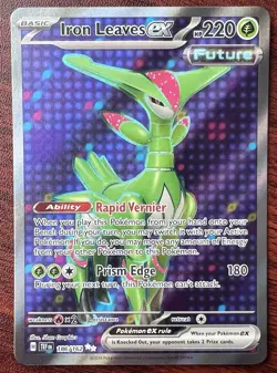 Iron Leaves ex 186/162 Ultra Rare SV05: Temporal Forces Pokemon Card - Image 1