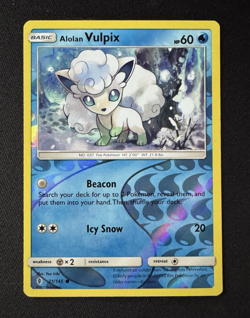 Alolan Vulpix 21/145 Common - Pokemon SM: Guardians Rising - Reverse Holo - Image 1