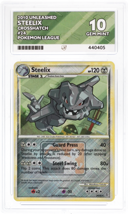 Pokemon TCG Steelix 24/95 ACE 10 Crosshatch League Stamp 2010 HG & SS Unleashed - Image 1