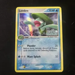 Pokemon - Lombre 37/100 - EX Crystal Guardians - STAMPED Reverse HOLO - 2005 LP - Image 1