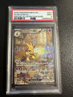 2023 Pokemon Mew 151 Alakazam ex #201 Special Illustration Rare PSA 9 Mint - Image 1