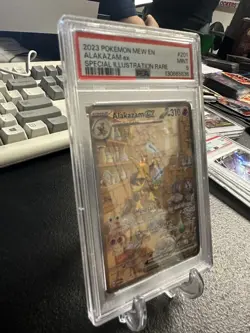 2023 Pokemon Mew 151 Alakazam ex #201 Special Illustration Rare PSA 9 Mint - Image 3